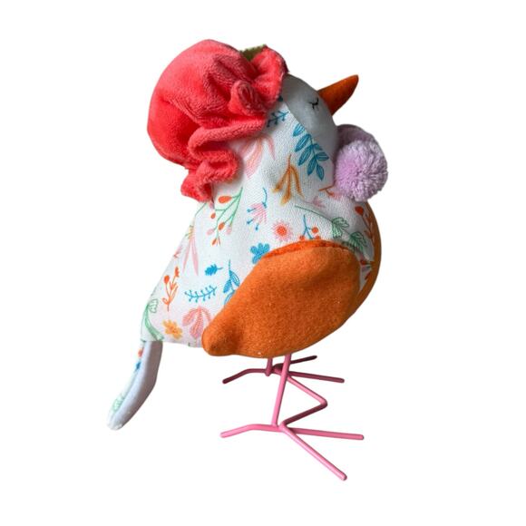 2023 Way to Celebrate Mr & Mrs Spring Easter FABRIC BIRDS Tabletop 7” Decor - Picture 6 of 12